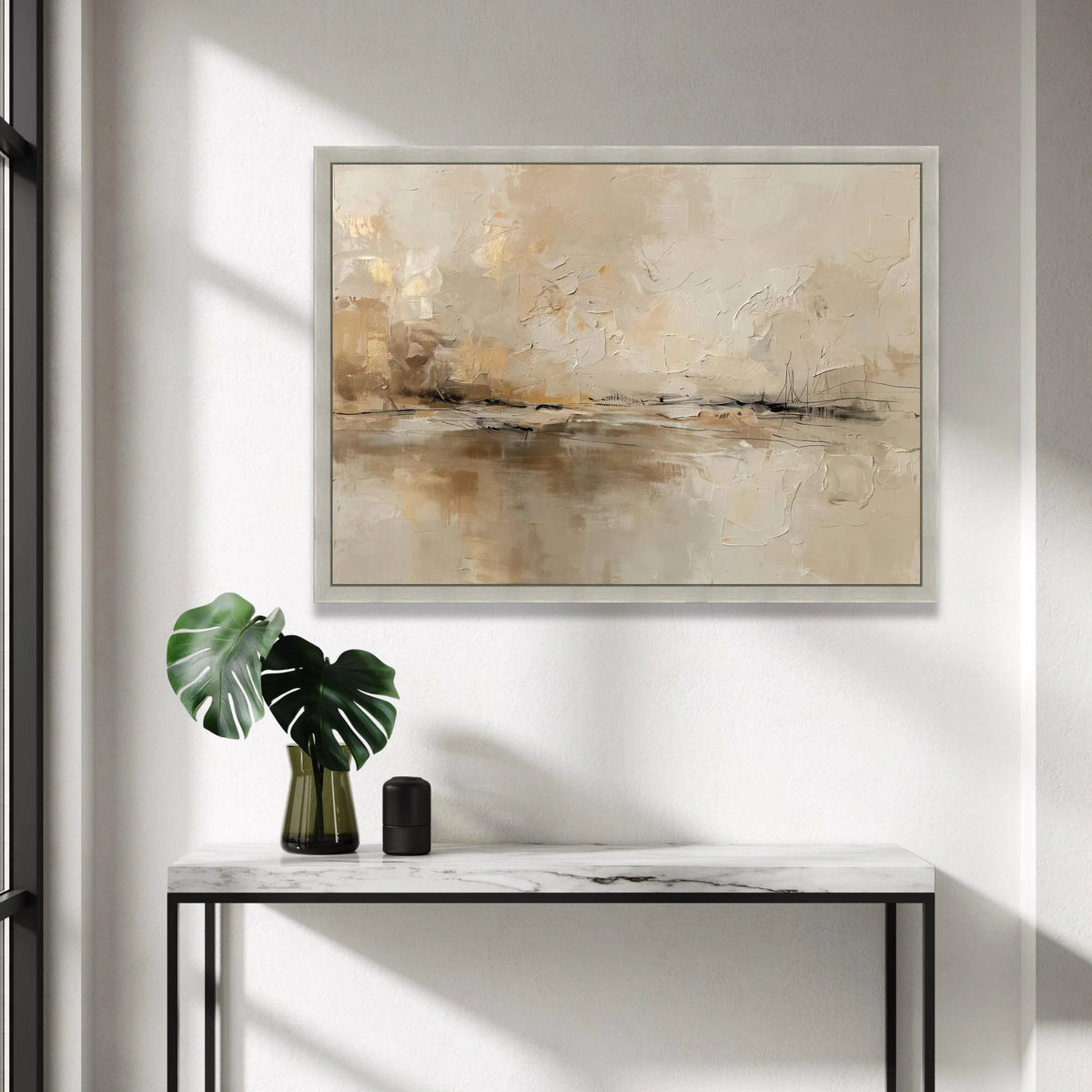 Neutral Abstract Canvas Wall Art, Beige Brown Modern Painting, Contemporary Home Decoration, Large Statement Artwork, Canvas Print Art