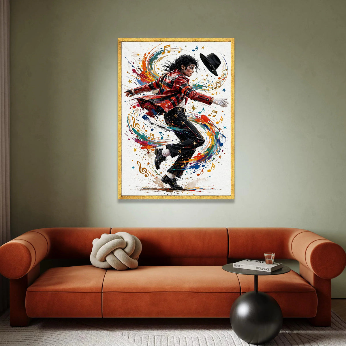 Vibrant Dance Motion Canvas Wall Art, Musical Theme Pop Icon Design, Colorful Modern Home Decoration, Dynamic Movement Canvas Print Art