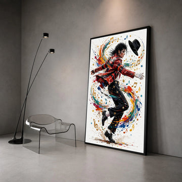 Vibrant Dance Motion Canvas Wall Art, Musical Theme Pop Icon Design, Colorful Modern Home Decoration, Dynamic Movement Canvas Print Art